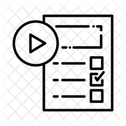 Video Checklist  Icon