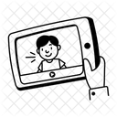 ビデオクリップ、視聴、画面 アイコン