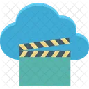 Cloud Clapper Multimedia Cloud Online Cinema Icon