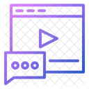 Comentario De Video Video Comentario Icono