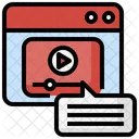 Comentario de vídeo  Icono