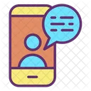 Video Communicationm Video Communication Mobile Chat Icon