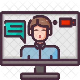 Video Communication  Icon