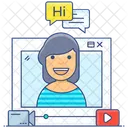 Video Communication Video Chat Online Chat アイコン