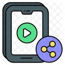 Renderizar Video Compartilhar Icon