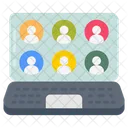 Video Conference Teleconference Video Link Icon