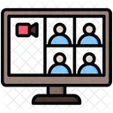 Video Conference Meeting Video Call Icon