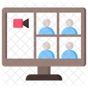 Video Conference Meeting Video Call Icon