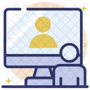 Video Conference Online Communication Online Conversation Icon