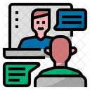 Virtual Meeting Video Conference Video Call Icon