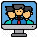Video Conference Online Browser Icon