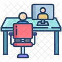 Video Conference Online Interview Video Call Icon