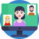 Video Call Streaming Video Chat Icon
