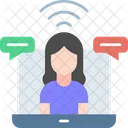 Video Conference Online Meeting Online Video Call Icon