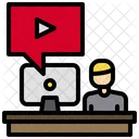 Video Conference Live Video Icon
