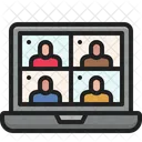 Video Conference Education Online Icon