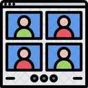 Video Chat Group Team Icon