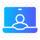 Video Conference Video Laptop Icon