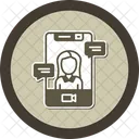 Video Conference Remote Working Online Meeting Virtual Meeting Webinar Video Call Remote Collaboration Icon