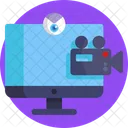 Videollamada Streaming Video Chat Icono