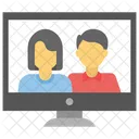 Video Conferencing Video Calling Live Video Icon