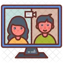 Video Conferencing Online Meeting Online Study アイコン