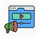 Video Content Video Streaming Online Video Icon