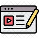 Video Content Video Posting Icon