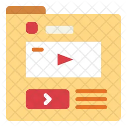 Video Content  Icon