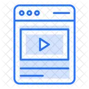 Video Content Video Streaming Online Video Icon