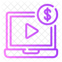 Video Content Salary Income Icon