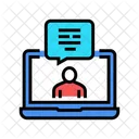 Video Call Laptop Icon