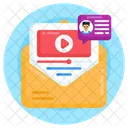 Mensaje De Video Correo De Video Chat De Video Icono