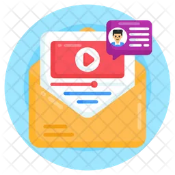 Correo de vídeo  Icono