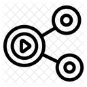 Compartir Datos De Video Conectividad De Red Compartir Red Icono