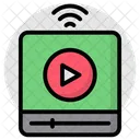 Video Por Internet Video En Linea Transmision De Video Icono