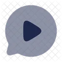 Chat Video Redondo Icono De Usuario Ui Icono