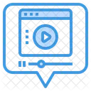 Vídeo de redes sociales  Icono