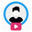 Icono De Usuario Foto De Perfil Boton De Reproduccion Icono