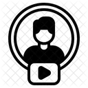 Icono De Usuario Icono De Perfil Reproduccion De Video Icono