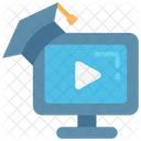 Video Degree Course Education Online Icon