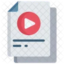 Video Document Play Note Icon