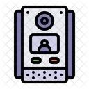 Video Door Phone Domotics Electronics Icon