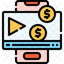 Video Earn Money Online Smartphone  Icon