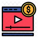 Video Earning Monetize Earning Icon