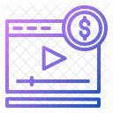 Video Earning Monetize Earning Icon