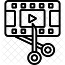 Video Editing Line Icon Icon