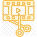 Video Editing Duotone Line Icon Icon