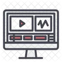 Video Computer Editing Icon