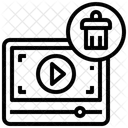 Eliminar vídeo  Icono